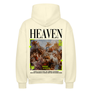 Heaven Oversized Hoodie BackPrint Detailansicht, Mountain Movers christliche Streetwear