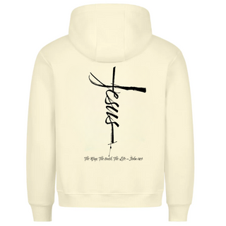 Jesus Cross Hoodie BackPrint Variante, Mountain Movers christliches Design