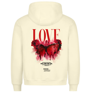 Love Streetwear Hoodie BackPrint Variante, Mountain Movers christliches Design