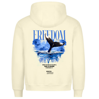 Freedom  Streetwear Hoodie BackPrint Detailansicht, Mountain Movers christliche Streetwear