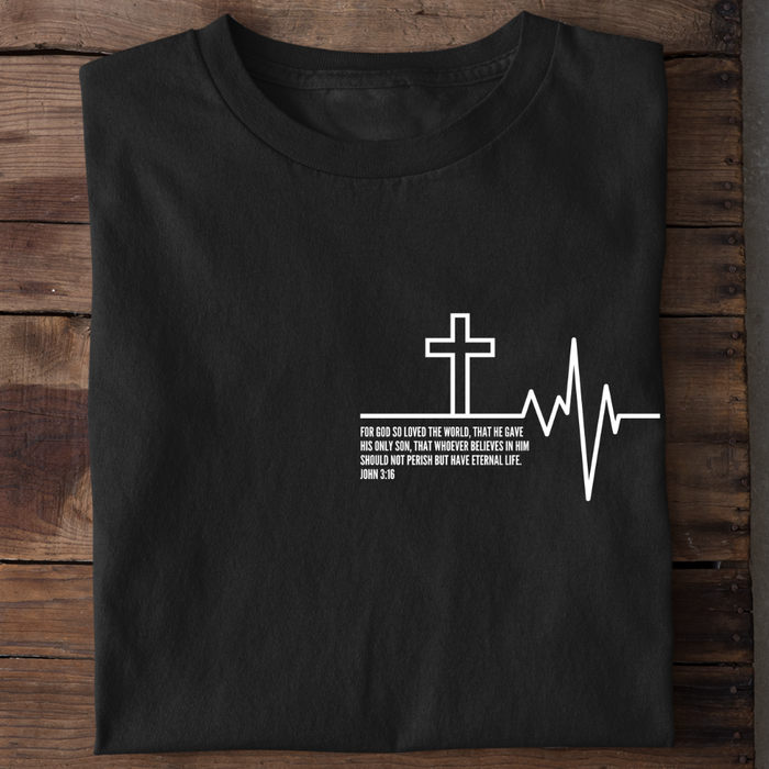 Heartbeat Cross T-Shirt