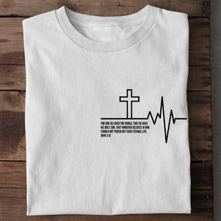 Heartbeat Cross T-Shirt