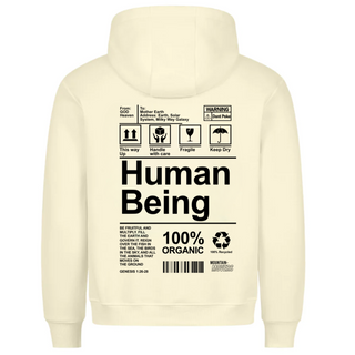 Human Being Hoodie BackPrint Detailansicht, Mountain Movers christliche Streetwear