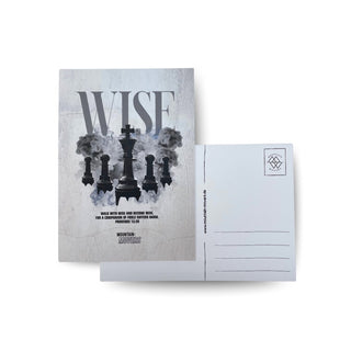 Wise Streetwear Postkarte Variante, Mountain Movers christliches Design