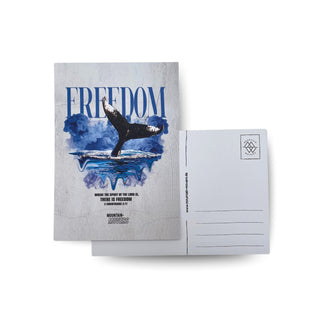 Freedom Streetwear Postkarte Variante, Mountain Movers christliches Design