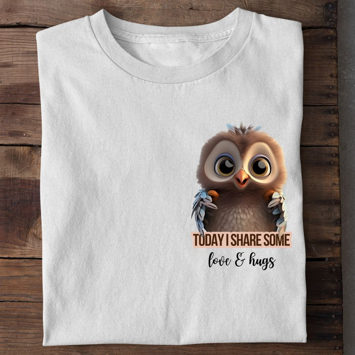 Deel Liefde & Knuffels Uil T-shirt