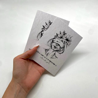 I trust God Postkarte Variante, Mountain Movers christliches Design