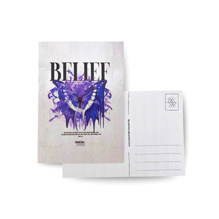 Belief Streetwear Postkarte Variante, Mountain Movers christliches Design