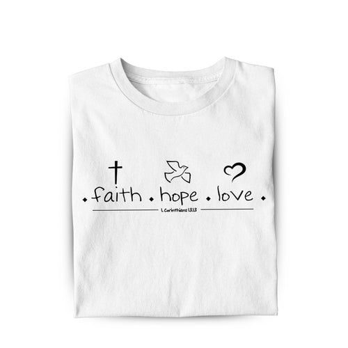 Geloof Hoop Liefde Dames T-shirt