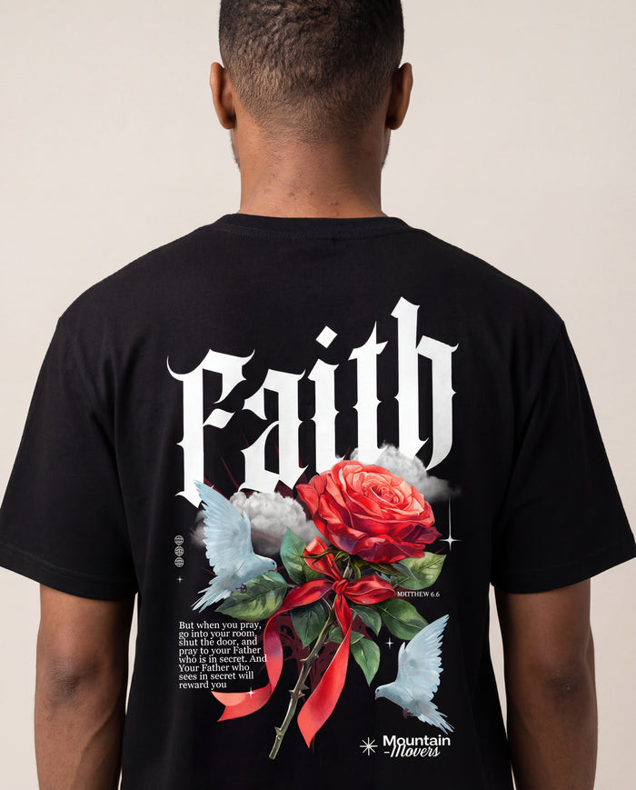 Faith flower dove Shirt Rugprint