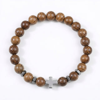 Kreuz Perlenarmband