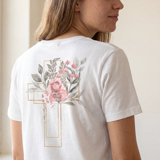 Golden Cross Aquarell Shirt BackPrint, weitere Ansicht