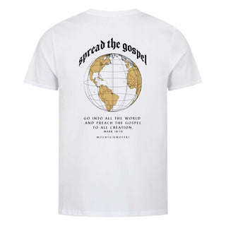Gospel Shirt BackPrint Variante, Mountain Movers christliches Design