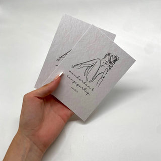 Angenommen Postkarte Variante, Mountain Movers christliches Design