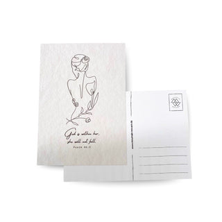 Within her Postkarte Variante, Mountain Movers christliches Design