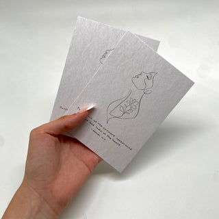 God looks at the heart Postkarte Variante, Mountain Movers christliches Design