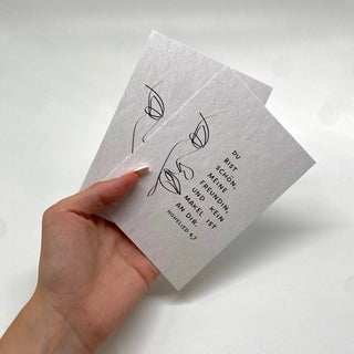 Hohelied 4,7 Postkarte Variante, Mountain Movers christliches Design