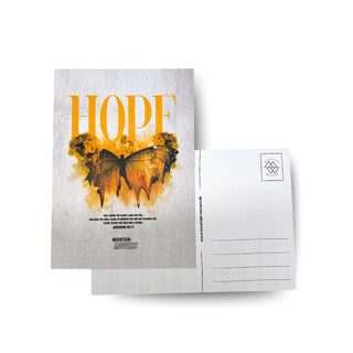 Hope Streetwear Postkarte Variante, Mountain Movers christliches Design