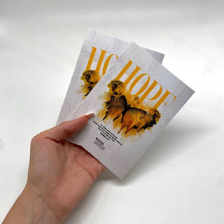 Hope Streetwear Postkarte Variante, Mountain Movers christliches Design