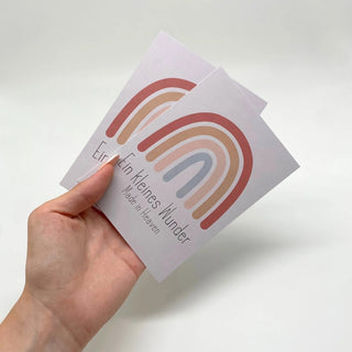 Kleines Wunder Postkarte Variante, Mountain Movers christliches Design