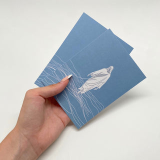 Walk on Water Jesus Postkarte Variante, Mountain Movers christliches Design