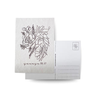 Majesty Fineline Postkarte Variante, Mountain Movers christliches Design