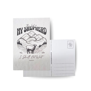 My Shepherd Postkarte Variante, Mountain Movers christliches Design