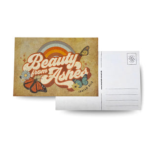 Beauty from Ashes Postkarte Variante, Mountain Movers christliches Design
