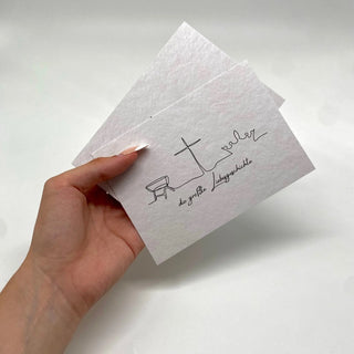 Größte Liebesgeschichte Postkarte Variante, Mountain Movers christliches Design
