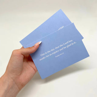 be glad Postkarte Variante, Mountain Movers christliches Design