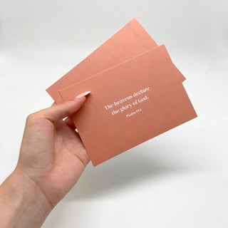 Glory of God Postkarte Variante, Mountain Movers christliches Design