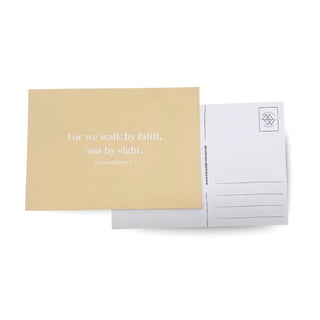 walk by faith Postkarte Variante, Mountain Movers christliches Design