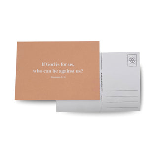 who can be against us Postkarte Variante, Mountain Movers christliches Design