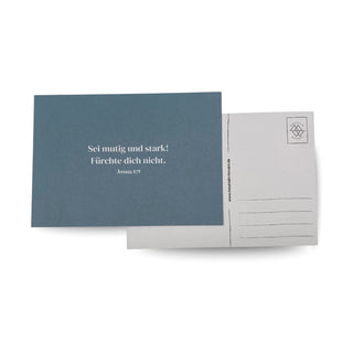 mutig und stark Postkarte Variante, Mountain Movers christliches Design