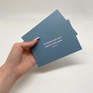 mutig und stark Postkarte Variante, Mountain Movers christliches Design