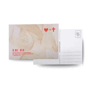 Herz=Kreuz Postkarte Variante, Mountain Movers christliches Design