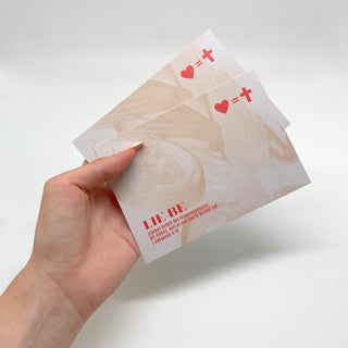 Herz=Kreuz Postkarte Variante, Mountain Movers christliches Design
