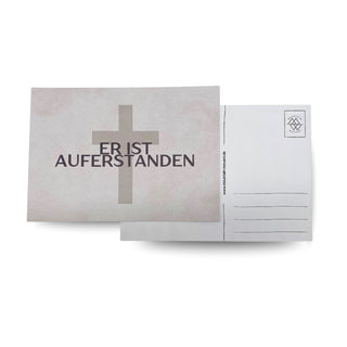 Auferstanden Kreuz Postkarte Variante, Mountain Movers christliches Design