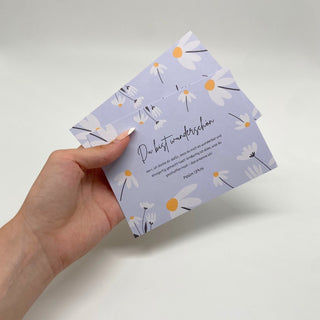 Wunderschön Flower Postkarte Variante, Mountain Movers christliches Design