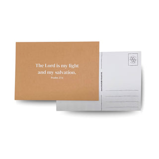 my salvation Postkarte Variante, Mountain Movers christliches Design