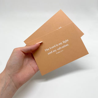 my salvation Postkarte Variante, Mountain Movers christliches Design