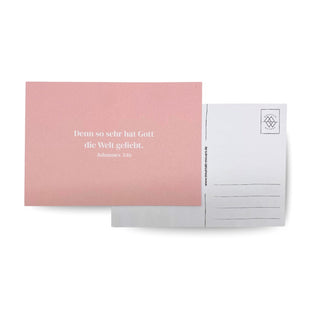 die Welt Postkarte Variante, Mountain Movers christliches Design