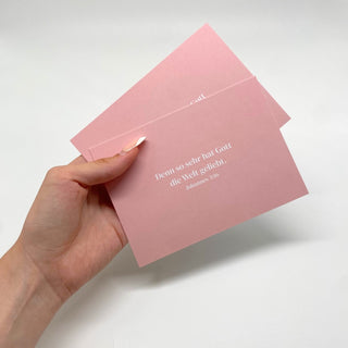 die Welt Postkarte Variante, Mountain Movers christliches Design