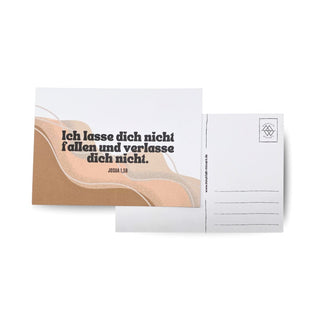 Ich lasse dich nicht fallen Postkarte Variante, Mountain Movers christliches Design