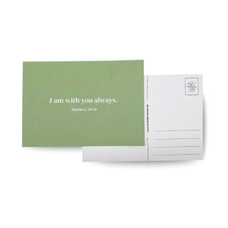 I am with you Postkarte Variante, Mountain Movers christliches Design