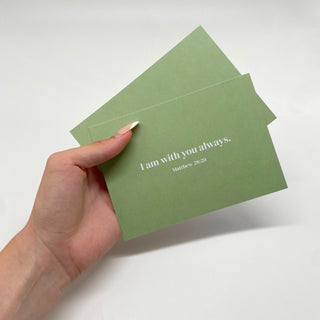 I am with you Postkarte Variante, Mountain Movers christliches Design