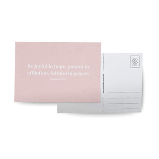 joyful in hope Postkarte Variante, Mountain Movers christliches Design