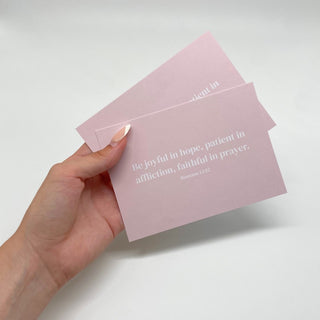 joyful in hope Postkarte Variante, Mountain Movers christliches Design