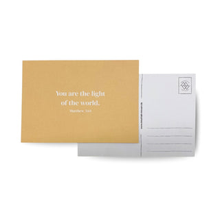 You are the light Postkarte Variante, Mountain Movers christliches Design