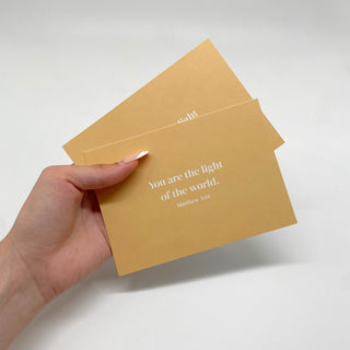 You are the light Postkarte Variante, Mountain Movers christliches Design